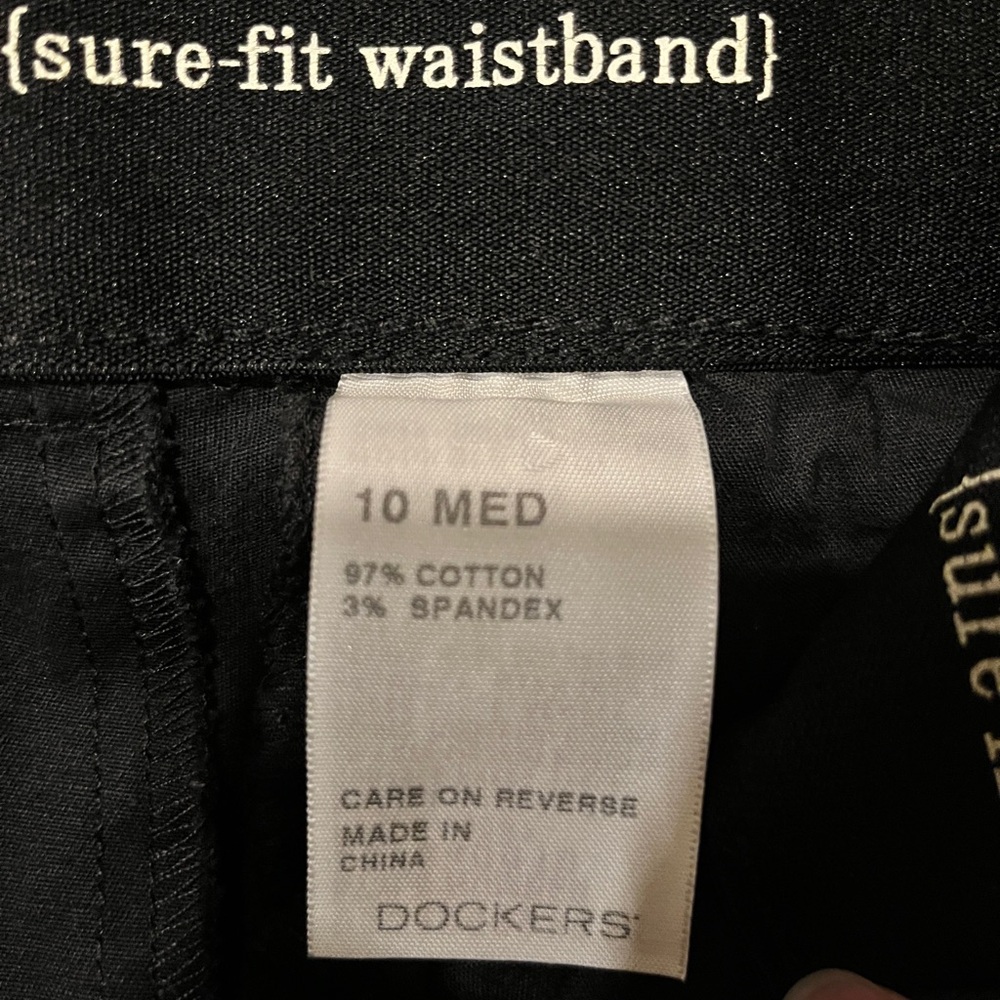 Dockers Black Wide-Leg Pants - Picture 4 of 5